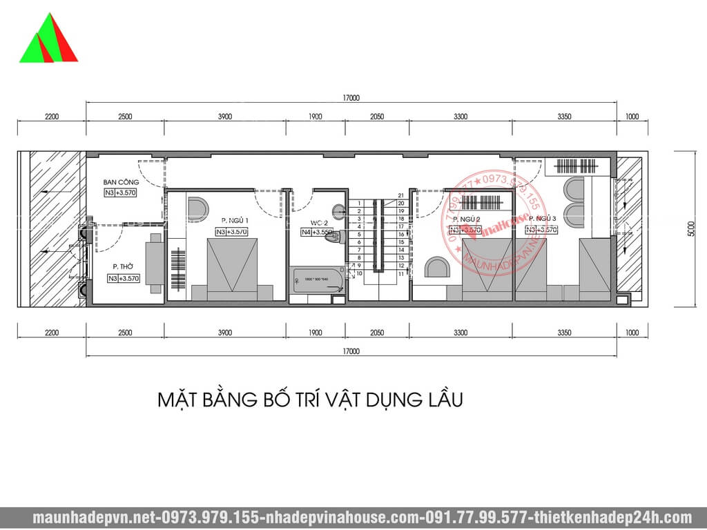 Mê mẩn trước 5 mẫu thiết kế nhà 1 tầng 3 phòng ngủ 5x20 đẹp lung linh   TBox Việt Nam